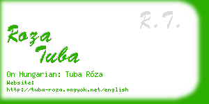 roza tuba business card